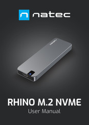 natec RHINO M.2 NVME Manual Del Usuario