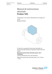 Endress+Hauser Proline 500 Manual De Instrucciones