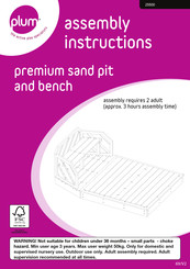 Plum premium sand pitand bench Instrucciones De Montaje