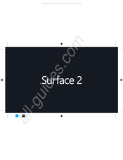 Microsoft Surface 2 Guia De Inicio Rapido