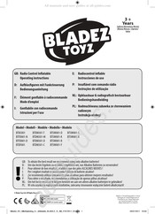 Bladez Toyz BTSW001-Y BTSW001-S Instrucciones De Uso