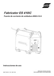 ESAB Fabricator ES 410iC Instrucciones De Uso