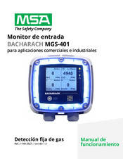 MSA BACHARACH MGS-401 Manual De Funcionamiento