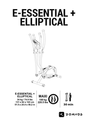 Domyos E-ESSENTIAL ELLIPTICAL + Manual De Instrucciones
