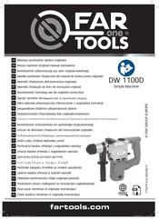 FAR DW 1100D Traduccion Del Manual De Instrucciones Originales