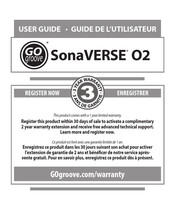 Go groove SonaVERSE O2 Instrucciones De Operación