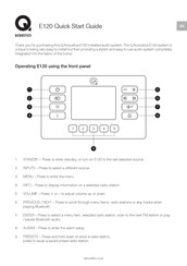 Q Acoustics E120 Guia De Inicio Rapido