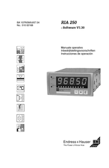 Endress+Hauser RIA250 Instrucciones De Operación