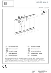 Pressalit RK1220 Instrucciones De Montaje