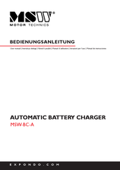 MSW Motor Technics MSW-BC-A Manual De Instrucciones