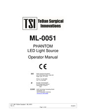 TSI ML-0051 Manual Del Operador