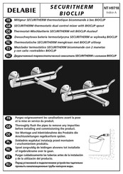 Delabie SECURITHERM NT H9718 Instrucciones De Instalación Y Montaje