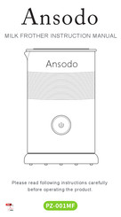 Ansodo PZ-001MF Manual De Instrucciones