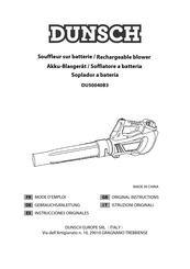 Dunsch DU50040B3 Instrucciones Originales