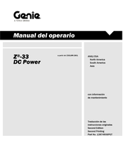 Genie Z-33 DC Power Manual Del Operario