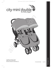 Baby Jogger city mini doubLe Instrucciones Del Ensamblaje