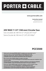 Porter Cable PCCS500 Manual De Instrucciones