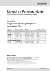 Binder 9120-0348 Manual De Funcionamiento