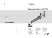 Bosch AdvancedLeafBlower 36V-750 Manual Original