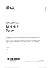LG CL65 Manual