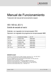 Binder 9630-0005 Manual De Funcionamiento