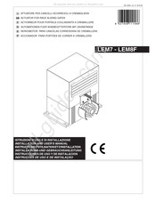 BFT LEM7 Instrucciones De Uso Y De Instalacion