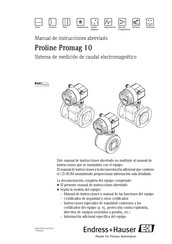 Endress+Hauser Proline Promag 10 Manual De Instrucciones