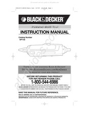 Black and Decker SPT100 Manual De Instrucciones