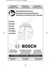 Bosch PSJ120XL Instrucciones De Funcionamiento Y Seguridad