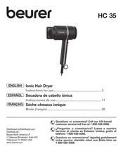 Beurer HC 35 Instrucciones De Uso