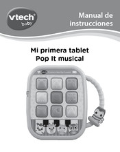 VTech baby Mi primera tablet Pop It musical Manual De Instrucciones