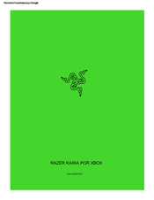 Razer KAIRA Manual Del Usuario