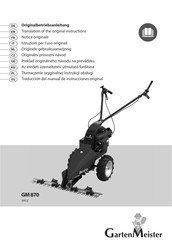 Garten Meister 5412 Traducción Del Manual De Instrucciones Original