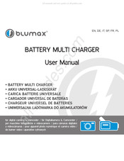 Blumax BATTERY MULTI CHARGER Manual Del Usuario