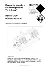 Redexim Verti-Drain 7120 Manual De Usuario