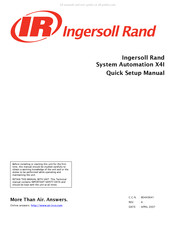 Ingersoll Rand System Automation X4I Manual De Configuración Rápida