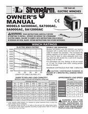 DL StrongArm SA12000AC El Manual Del Propietario