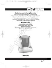 Clatronic MD 2704 Instrucciones De Servicio