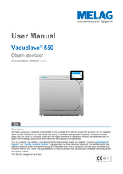 MELAG Vacuclave 550 Manual De Uso