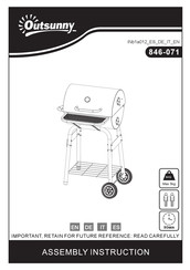 Outsunny 846-071 Instrucciones De Ensamblaje