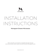 Monogram ZWL1126SR Instrucciones De Instalación