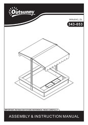 Outsunny 343-053 Manual De Montaje E Instrucciones