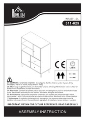 HOMCOM 311-029 Instrucciones De Ensamblaje