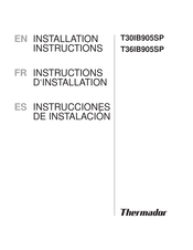 Thermador T36IB905SP Instrucciones De Instalación