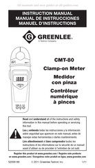 Textron Company GREENLEE CMT-80 Manual De Instrucciones