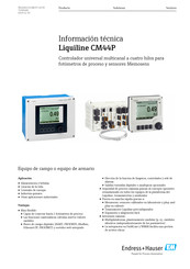 Endress+Hauser Liquiline CM44P Información Técnica