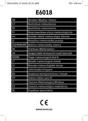 Emos E6018 Manual De Instrucciones