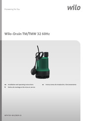 Wilo Drain TM 32 Instrucciones De Instalación Y Funcionamiento