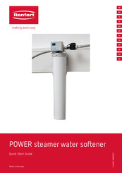 Renfert POWER steamer water softener Guia De Inicio Rapido