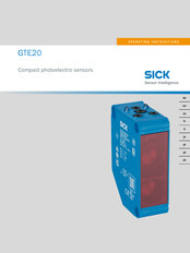 SICK GTE20 Manual De Instrucciones